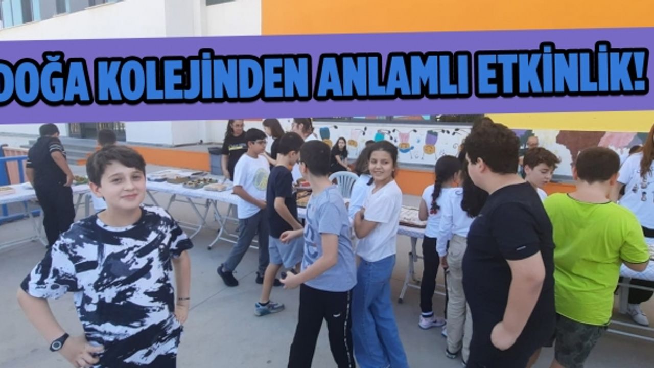 Okul bahçesinde geliri bağışlanmak üzere kermes düzenledi