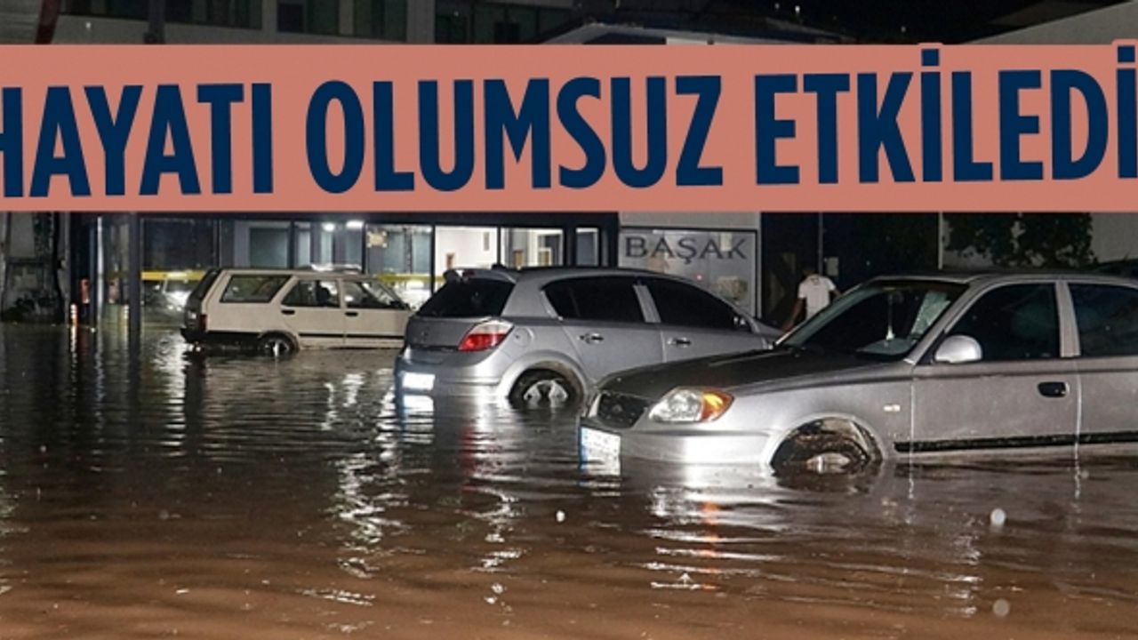 Osmaniye'de fırtına ve sağanak nedeniyle ev, iş yeri ve alt geçitleri su bastı!