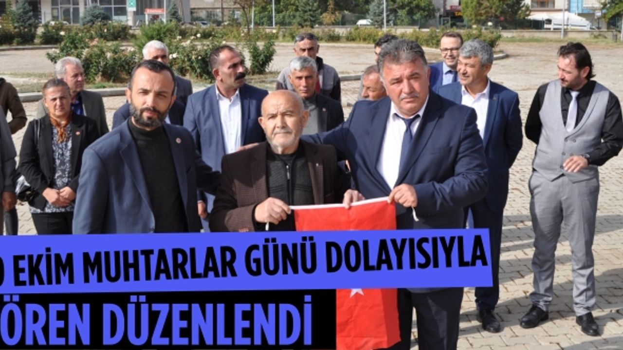 Afşin’de 19 Ekim Muhtarlar Günü dolayısıyla tören düzenlendi