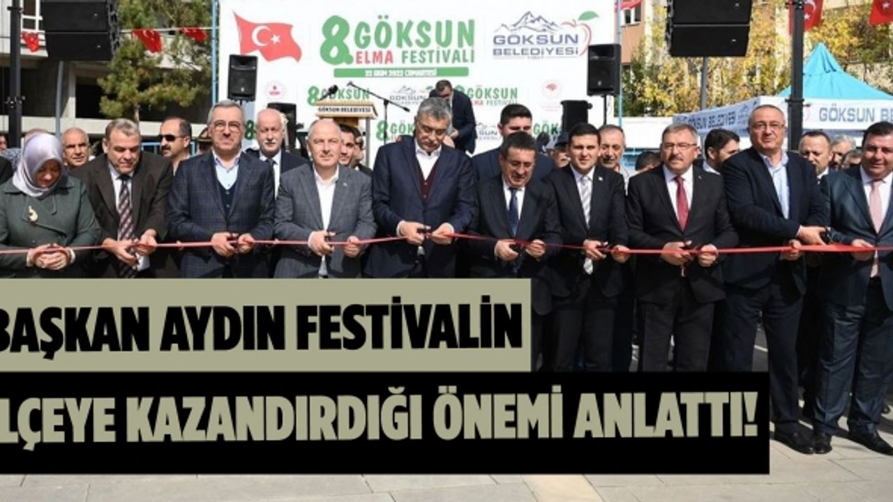 Başkan Aydın Festivalin ilçeye kazandırdığı önemi anlattı!
