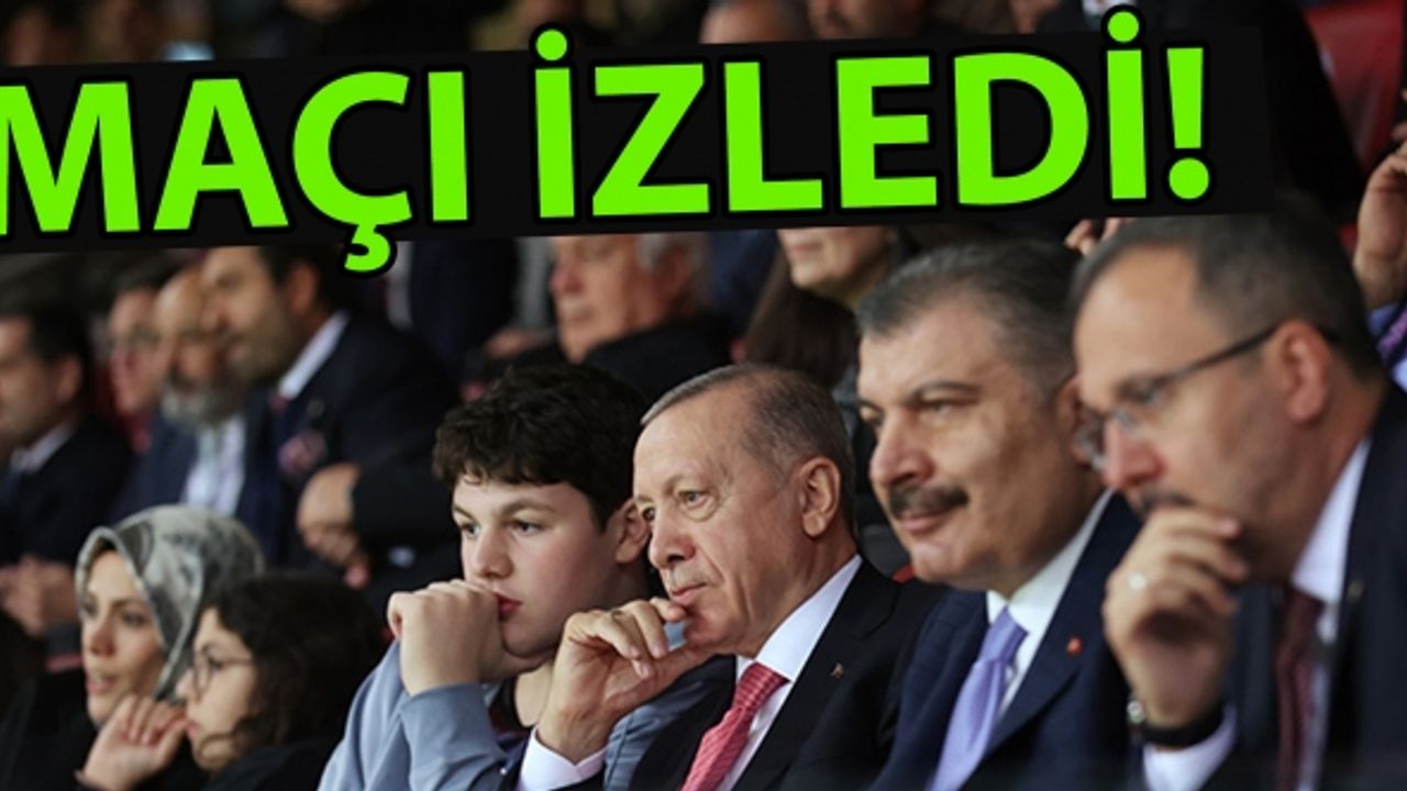 Cumhurbaşkanı Erdoğan, Türkiye-Angola maçını izledi