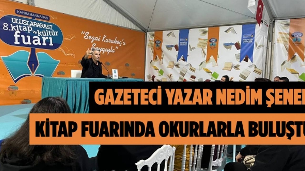 Gazeteci Yazar Nedim Şener, kitap fuarında okurlarla buluştu