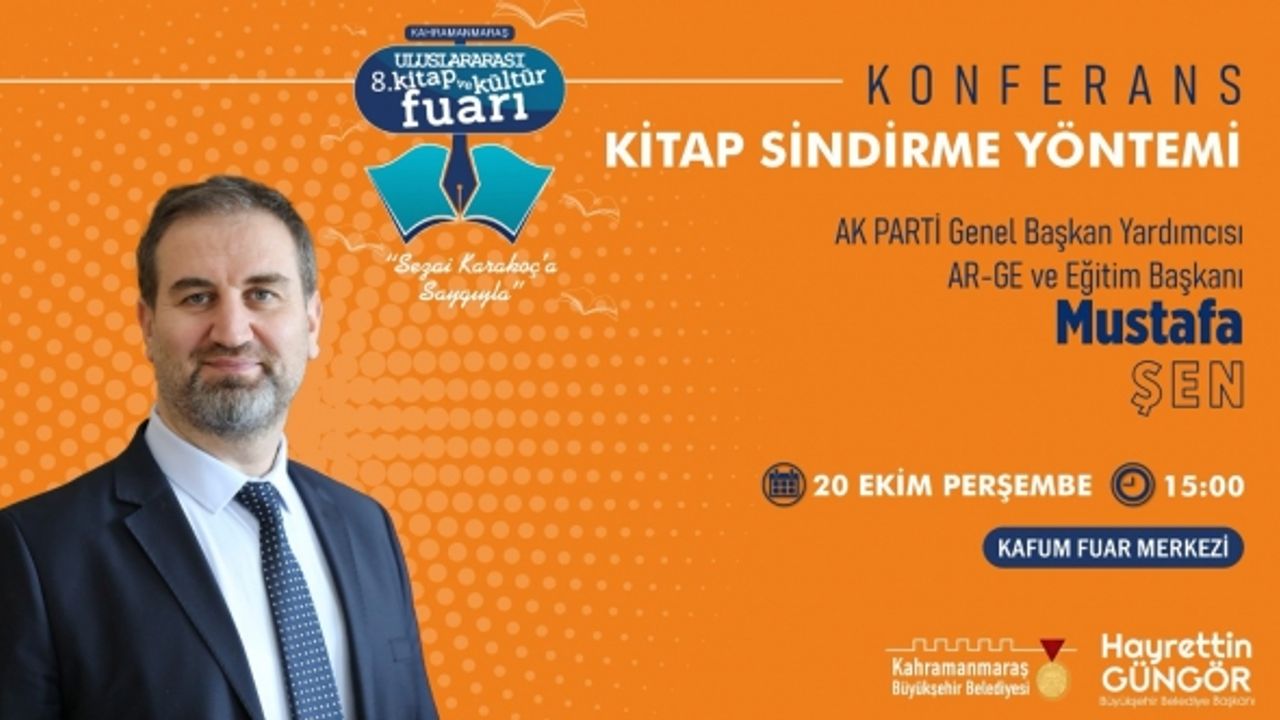 Genel Başkan Yardımcısı Mustafa Şen, Kitap Fuarında Gençlerle Buluşacak