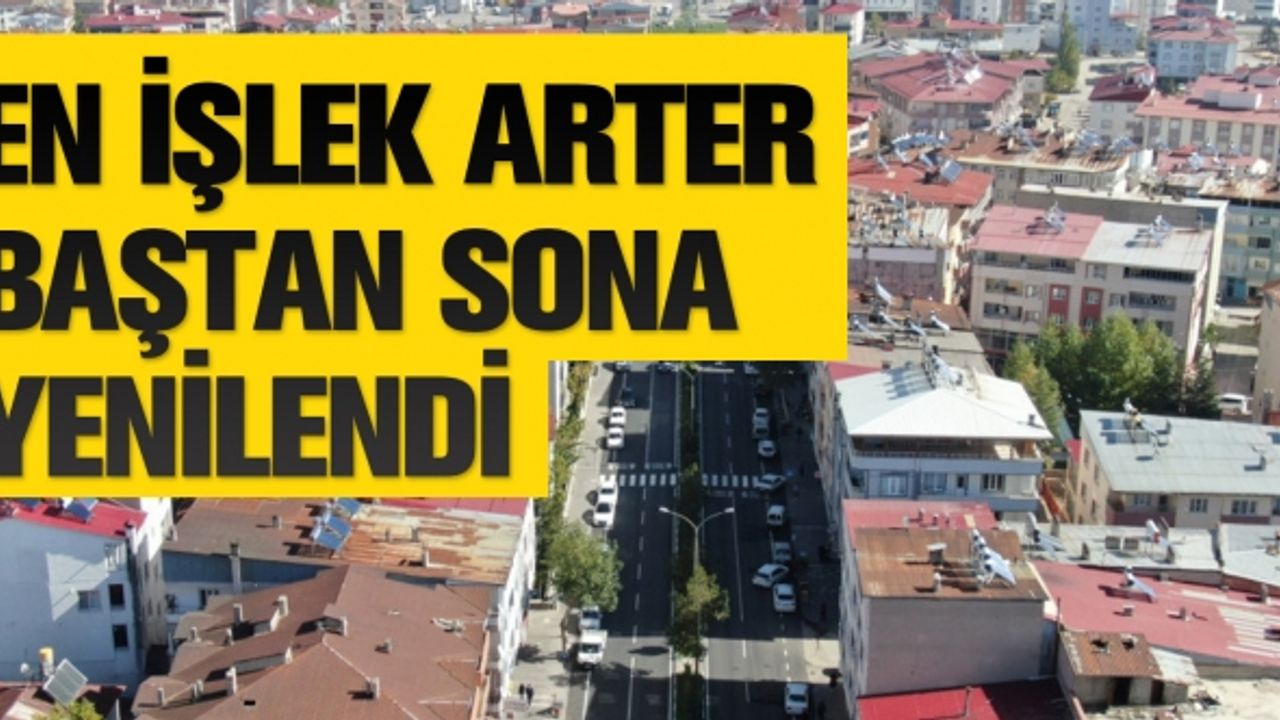 Göksun’un En İşlek Arteri Baştan Sona Yenilendi