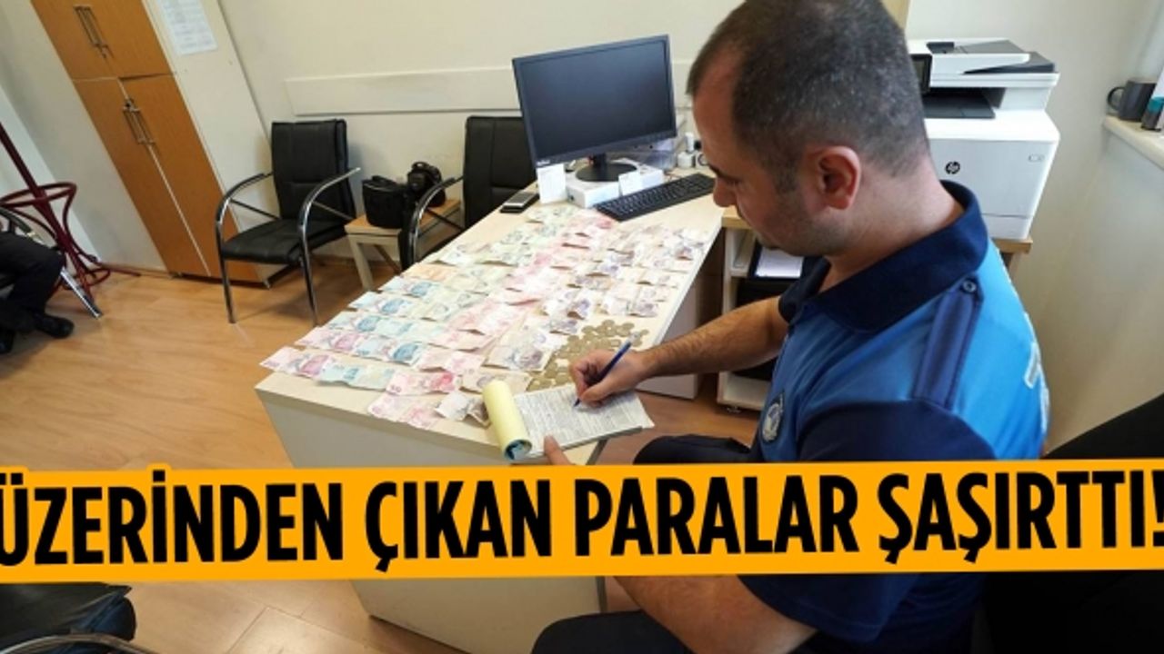 Kahramanmaraş’ta dilenci 3 saatte 1555 lira topladı