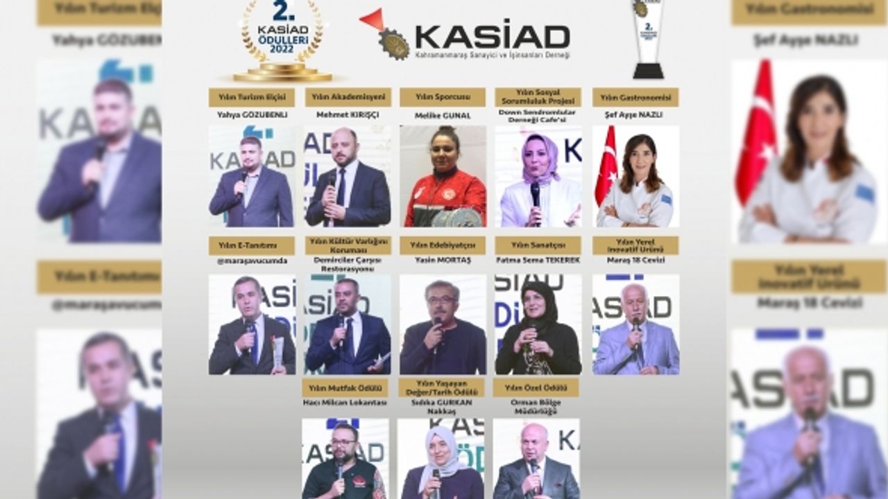 KASİAD ödül töreninde ödüller sahiplerini buldu
