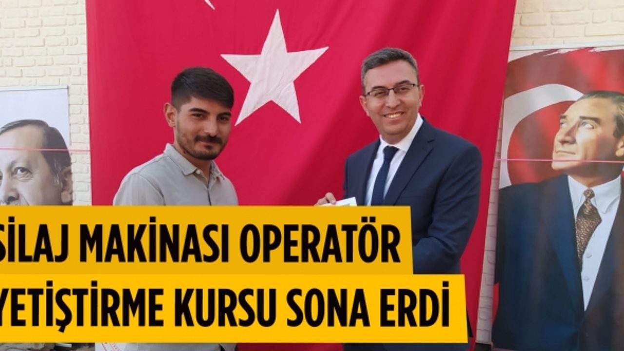 Mısır Silaj Makinesi Operatör Eğitimi alan üreticiler belgelerine kavuştu