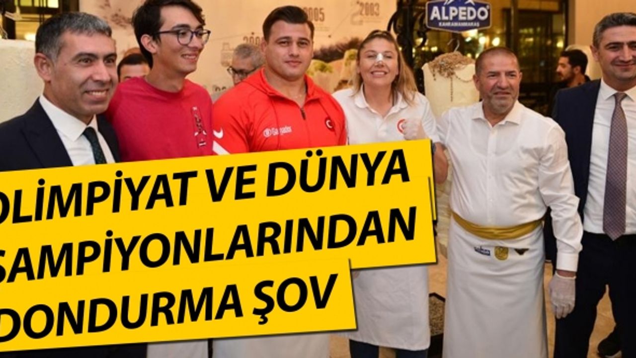 Olimpiyat ve dünya şampiyonlarından dondurma şov