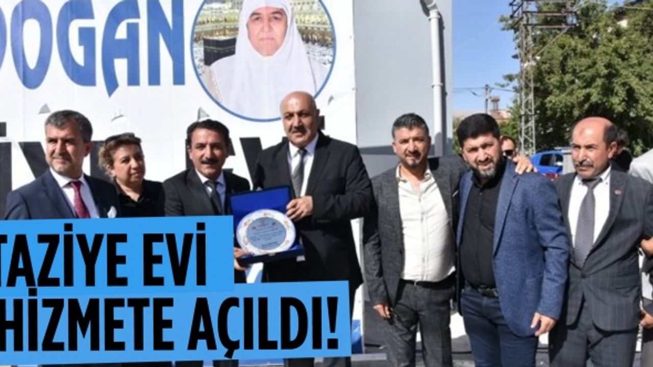 Taziye evi düzenlenen törenle hizmete açıldı!