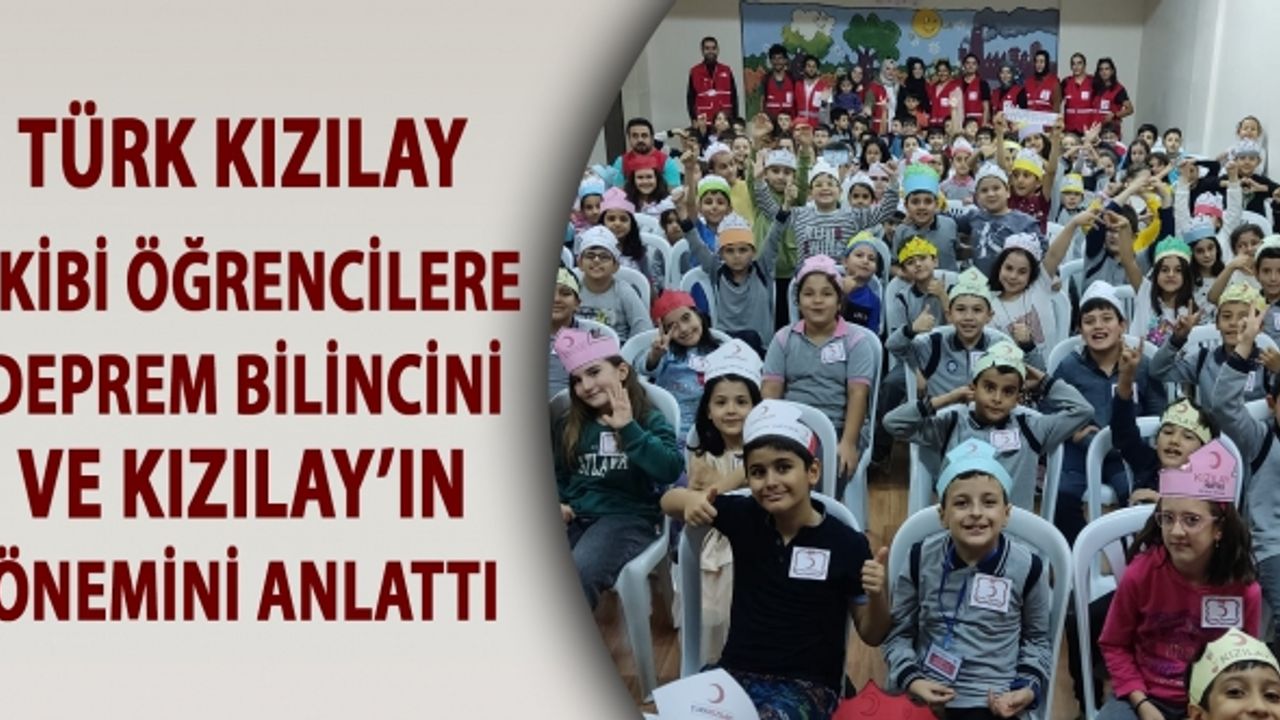 Türk Kızılay Ekibi Öğrencilere Deprem Bilincini Ve Kızılay’ın Önemini Anlattı