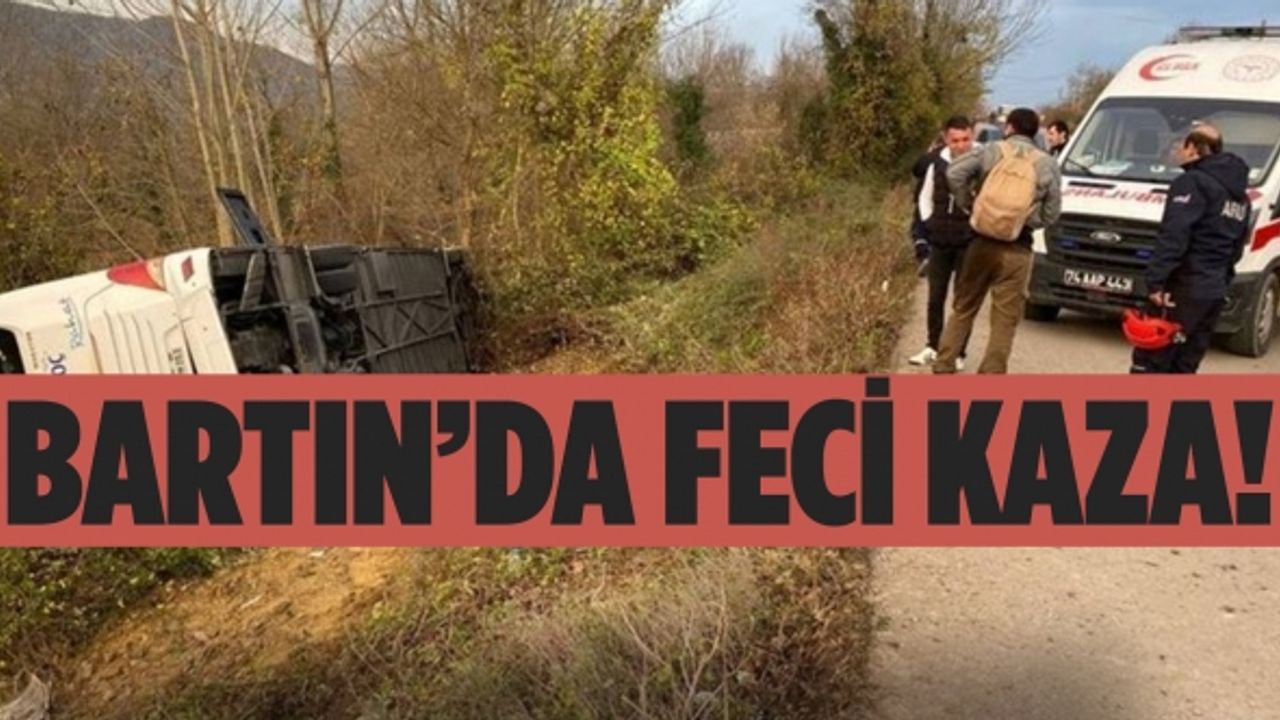 Bartın'da yolcu otobüsü devrildi: İlk belirlemelere göre 39 kişi yaralandı