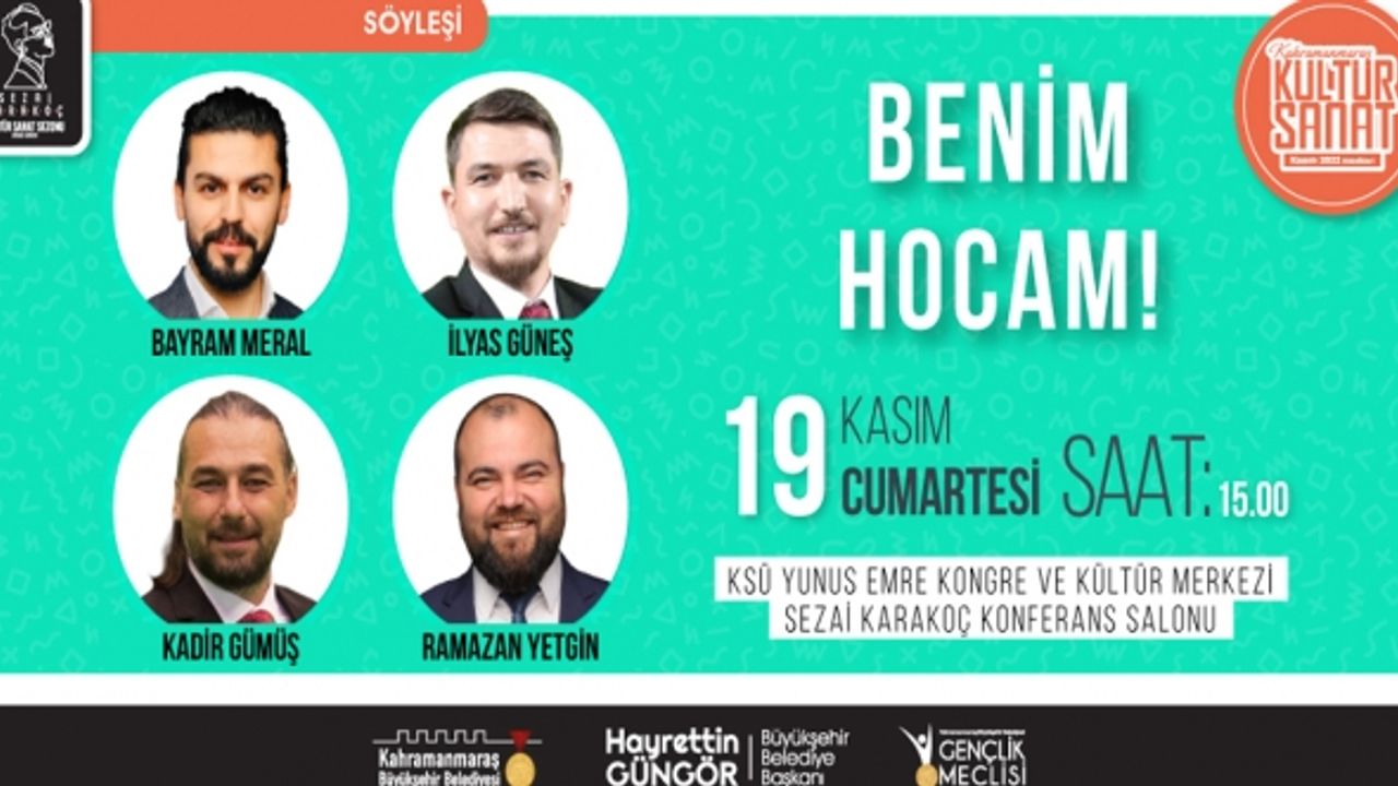 ‘Benim Hocam’ Ekibi Kahramanmaraş’ta Gençlerle Buluşacak