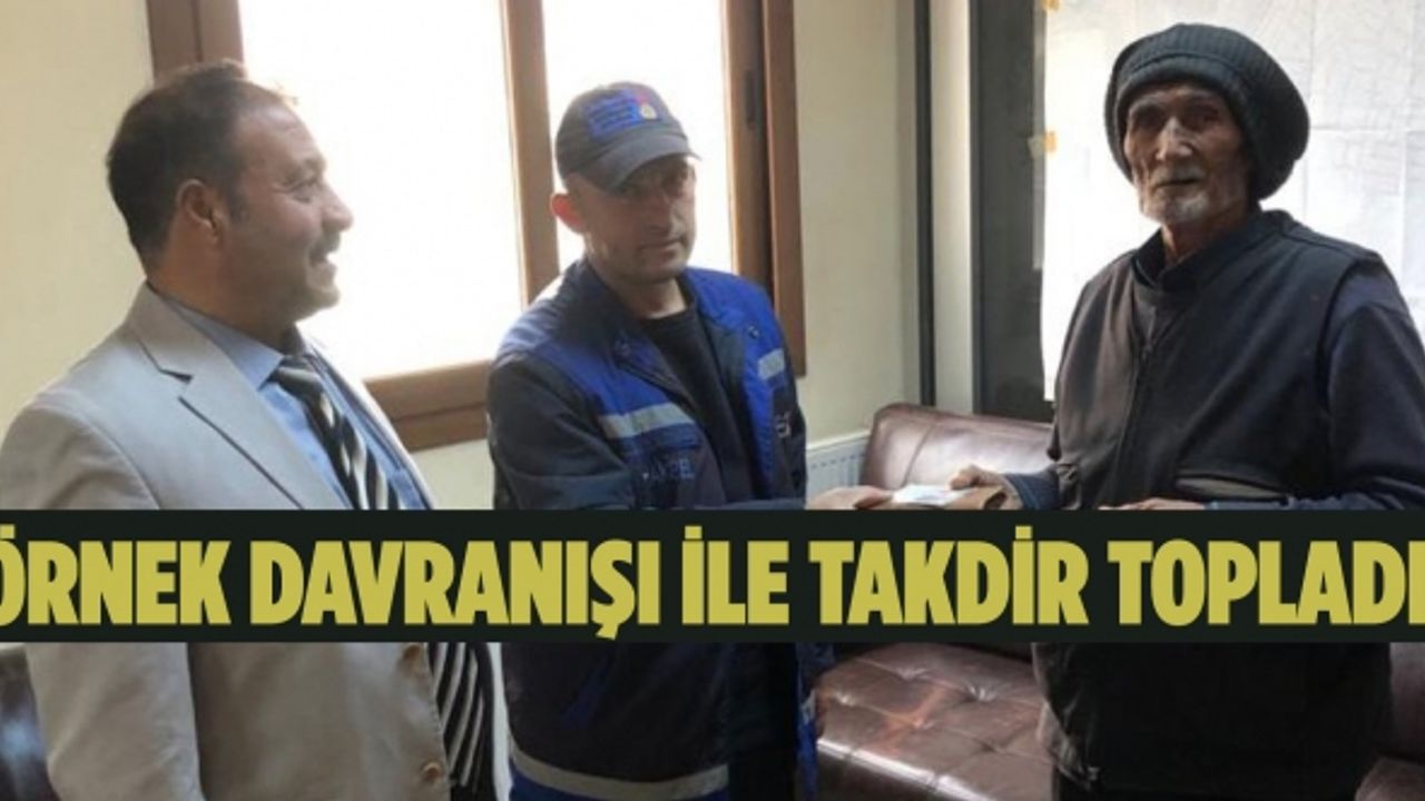 Büyükşehir personeli yerde bulduğu para dolu cüzdanı sahibine ulaştırdı!