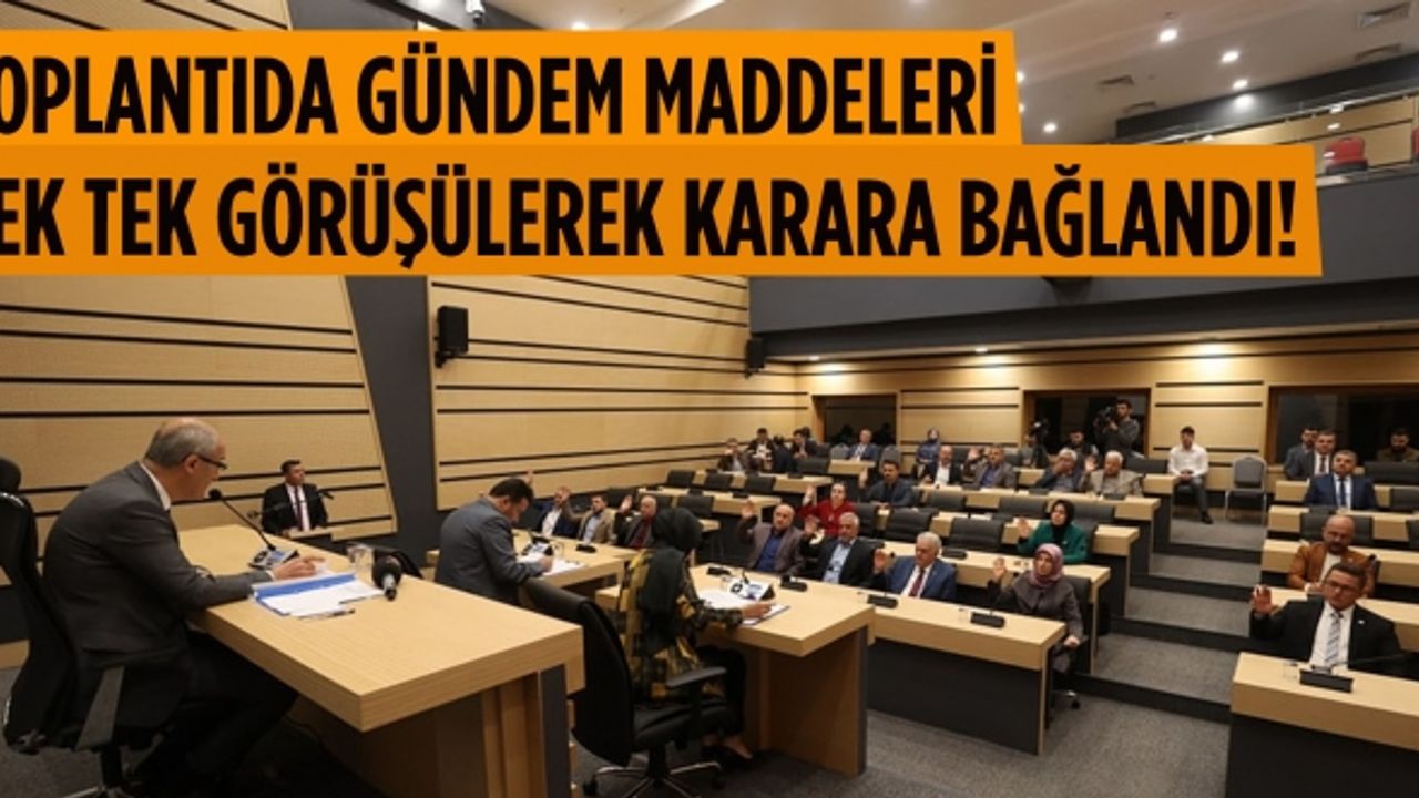 Dulkadiroğlu Belediyesi Kasım Ayı Meclis Toplantısı Gerçekleştirildi