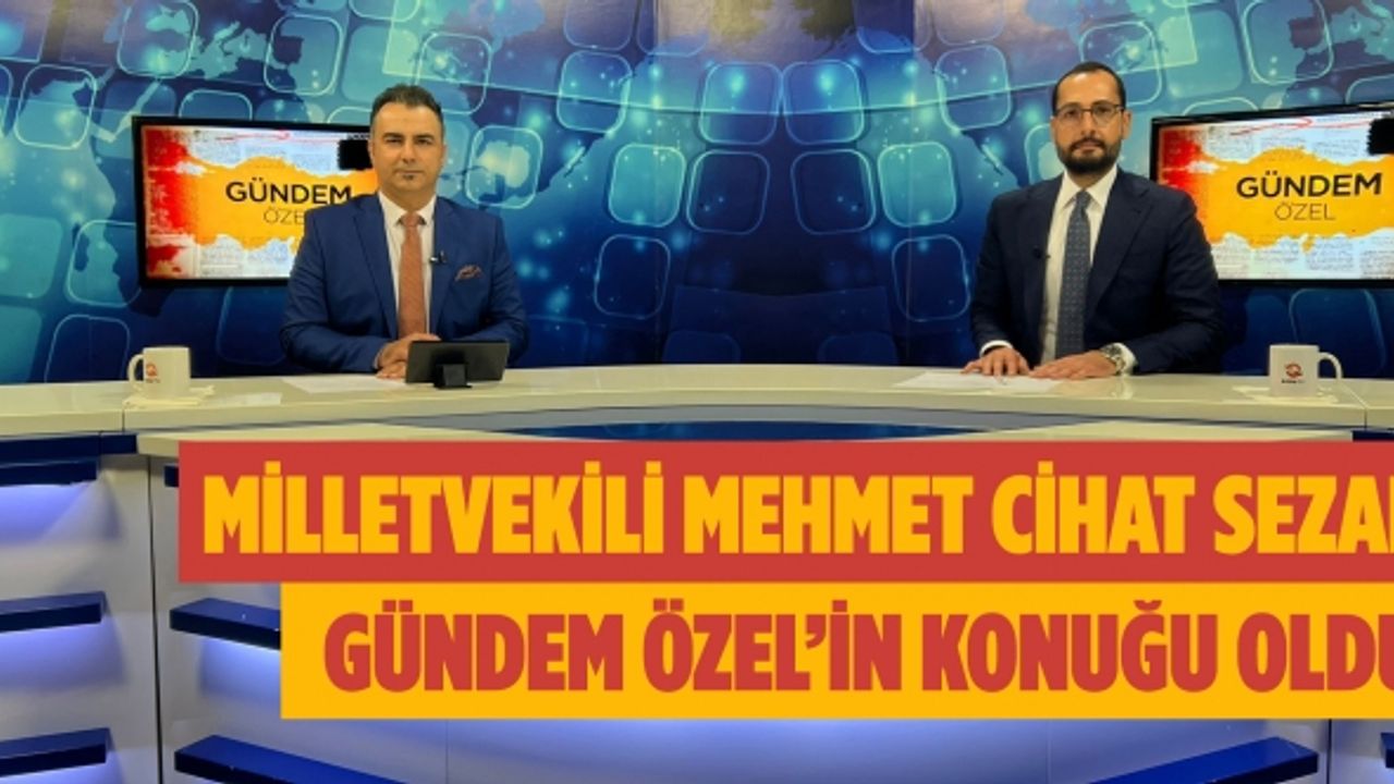 Milletvekili Mehmet Cihat Sezal Aksu TV Ekranında Canlı Yayın Konuğu Oldu