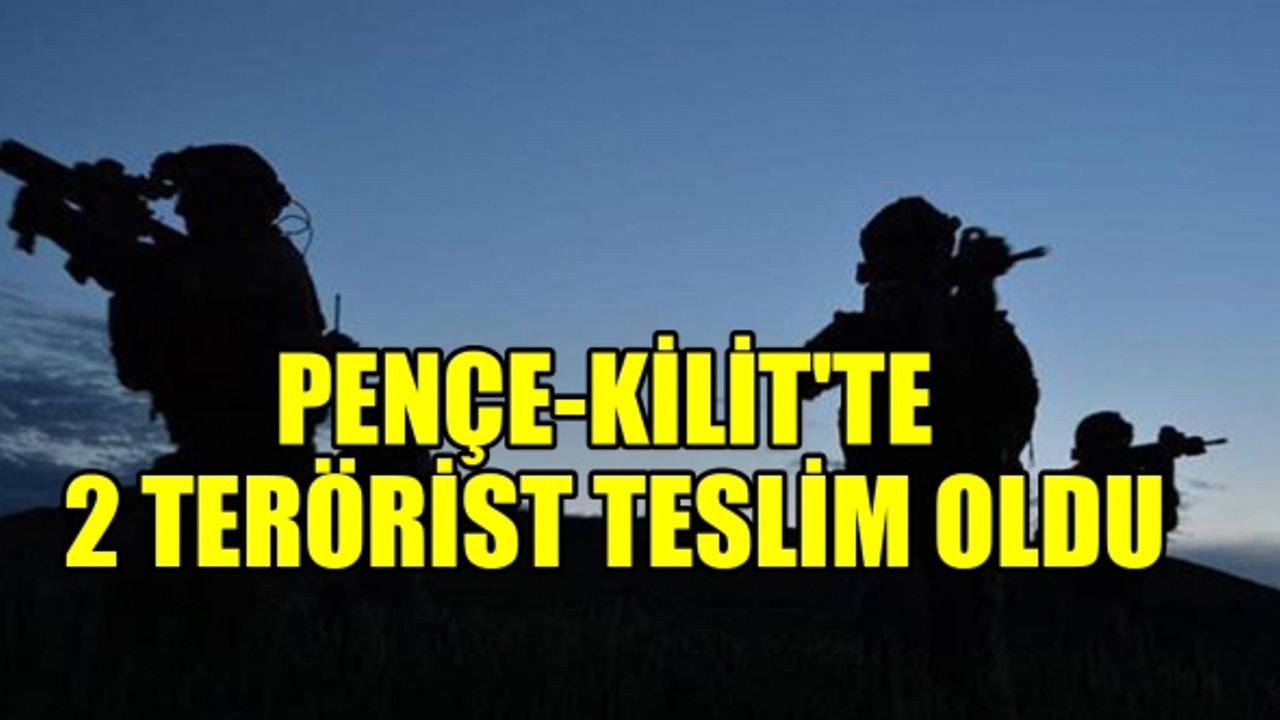 Pençe-Kilit'te 2 terörist teslim oldu