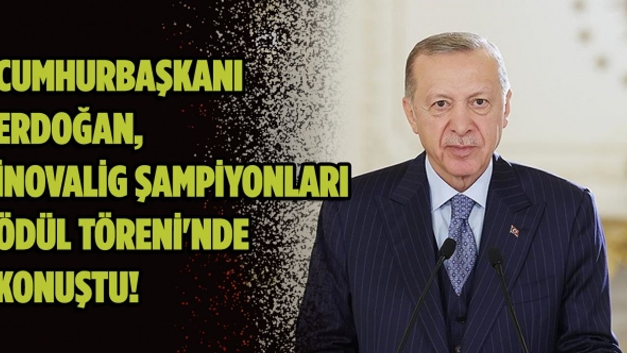 Cumhurbaşkanı Recep Tayyip Erdoğan Ödül Töreni'nde konuştu