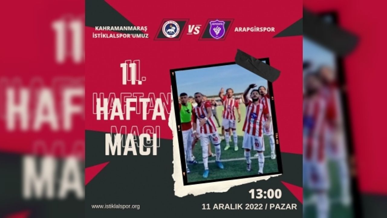 Kahramanmaraş İstiklalspor Taraftarı Önünde Galibiyeti Kovalayacak