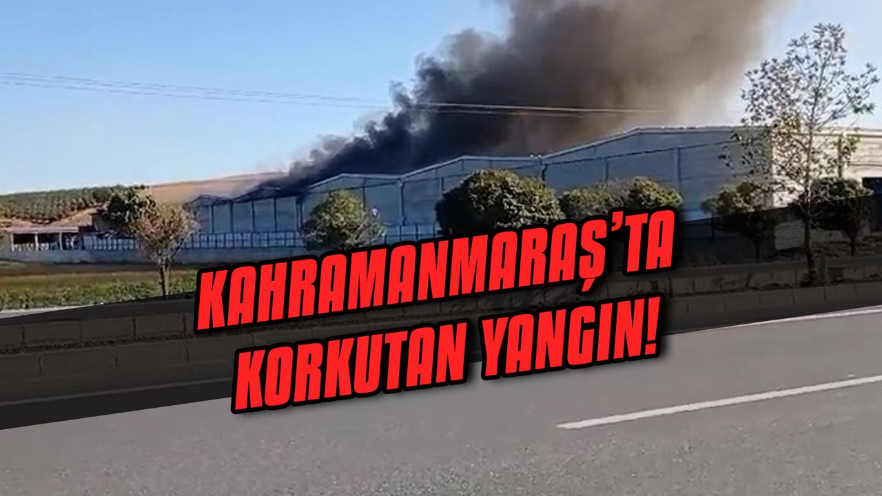 Kahramanmaraş’ta tekstil fabrikasında korkutan yangın!