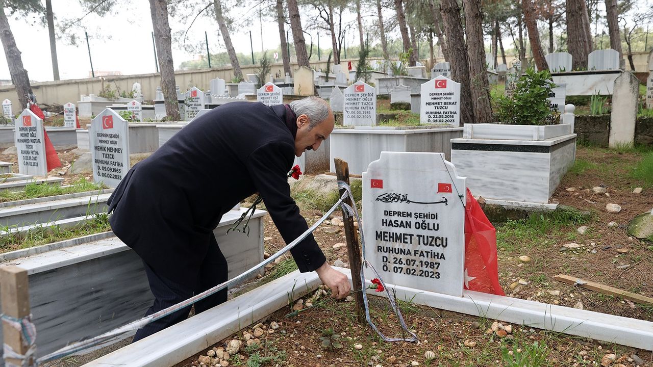 Başkan Okay, Hayatını Kaybeden Personeli Mezarı Başında Andı