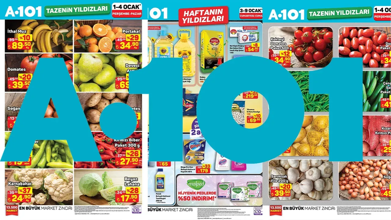 A 101 3-9 OCAK 2026 HAFTANIN YILDIZLARI KATALOĞU YAYINLANDI!