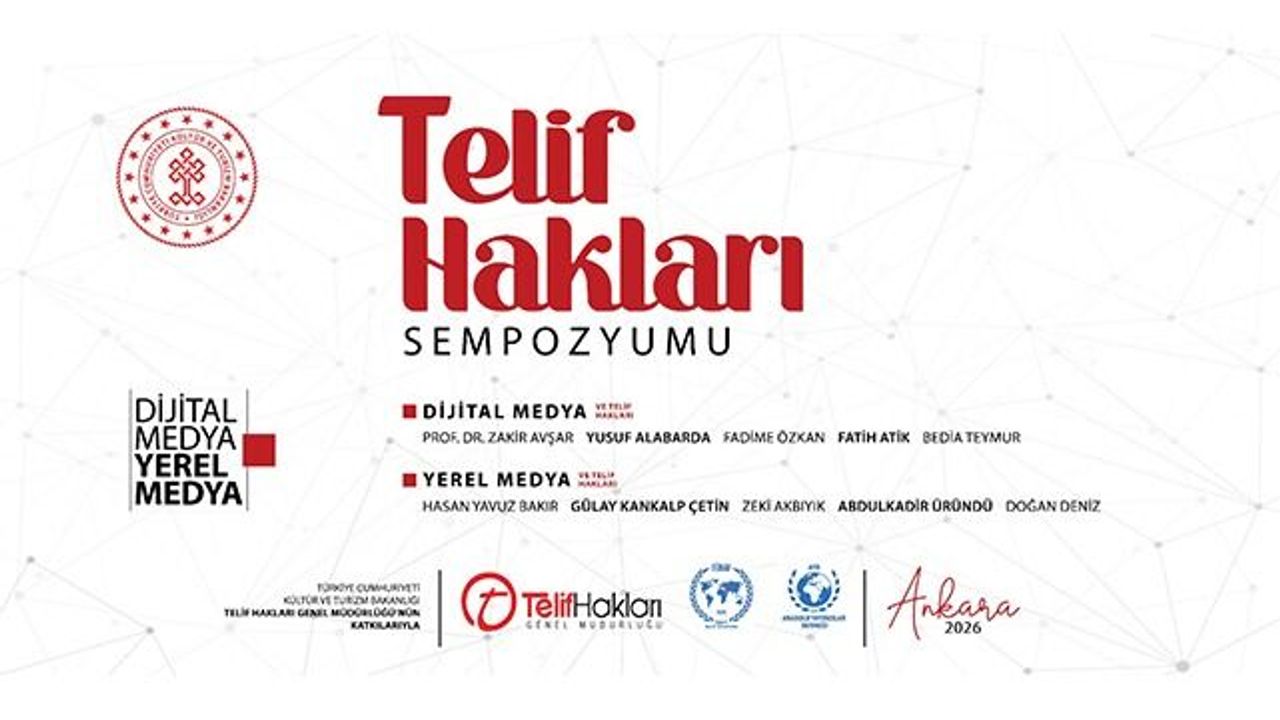 Telif Hakları Sempozyumu Ankara’da Düzenlenecek
