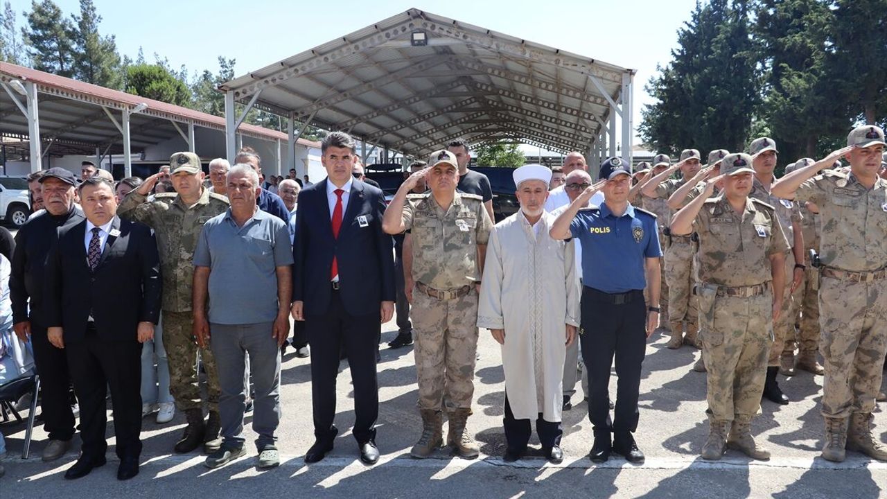 Kilis'te kalp krizi sonucu vefat eden asker için tören düzenlendi
