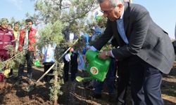 “Milli Ağaçlandırma Günü"nde Fidanlar Toprakla Buluşturuldu