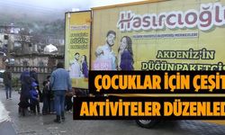 Çocuklar için çeşitli aktiviteler düzenledi!