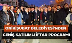 Onikişubat Belediyesi’nden İftar Programı Düzenledi