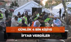 Günlük 4 Bin Kişiye İftar Verdiler