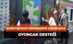 Elbistan'daki Depremzede Çocuklara Oyuncak Desteği