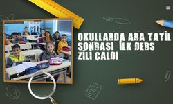 Okullarda Ara Tatil Sonrası İlk Ders Zili Çaldı