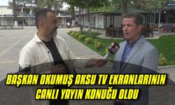 Başkan Okumuş Aksu Tv Ekranlarının Canlı Yayın Konuğu Oldu