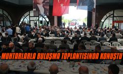 Muhtarlarla buluşma toplantısında konuştu