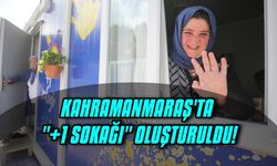 Kahramanmaraş'ta, "+1 Sokağı" oluşturuldu!