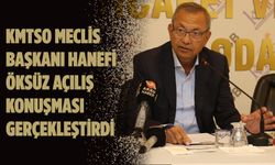 KMTSO Meclis Başkanı Hanefi Öksüz açılış konuşması gerçekleştirdi