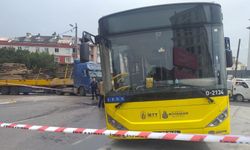 Pendik'te tır ile İETT otobüsü çarpıştı: 2'si ağır 5 yaralı