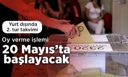 Yurt dışında 2. tur için oy verme işlemi 20 Mayıs'ta başlayacak