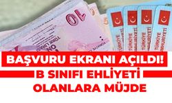 B Sınıfı Ehliyeti Olanlara Müjde