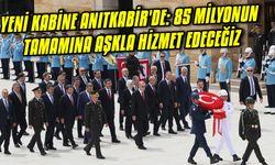 Cumhurbaşkanı Erdoğan ve kabine üyeleri, Anıtkabir'i ziyaret etti