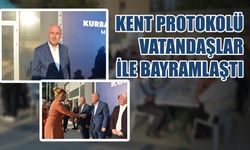 Kent Protokolü Vatandaşlar İle Bayramlaştı