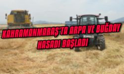 Kahramanmaraş'ta arpa ve buğday hasadı başladı