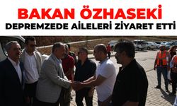 Bakan Özhaseki Depremzede Aileleri Ziyaret Etti