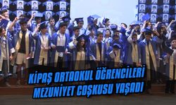 KİPAŞ ortaokul öğrencileri mezuniyet coşkusu yaşadı