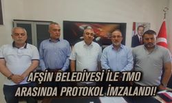 Afşin Belediyesi İle Tmo Arasında Protokol İmzalandı!