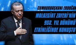 Erdoğan, Malazgirt Zaferi'nin 952. Yıl dönümü etkinliğinde konuştu