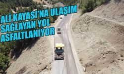 Ali Kayası’na Ulaşım Sağlayan Yol Asfaltlanıyor