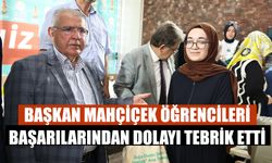 Başkan Mahçiçek Öğrencileri Başarılarından Dolayı Tebrik Etti