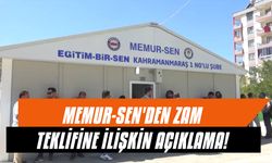 Memur-Sen'den Zam Teklifine İlişkin Açıklama!